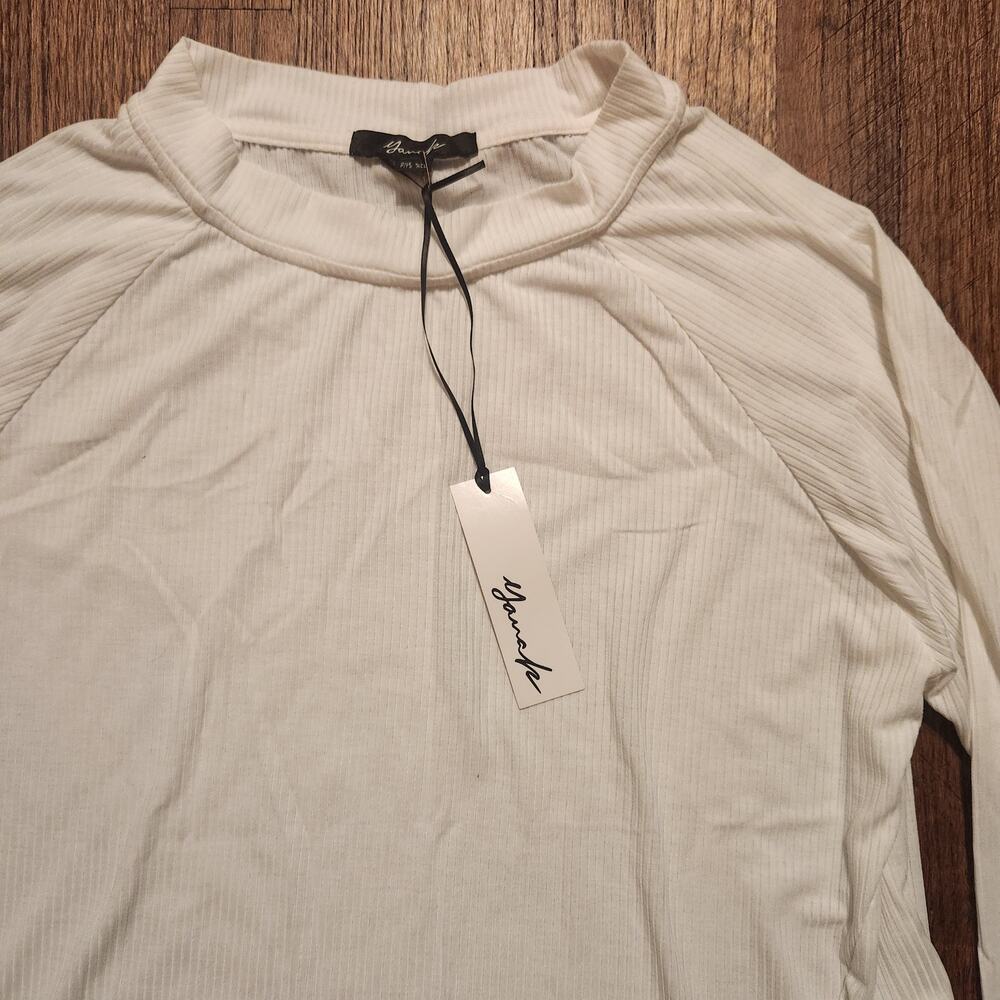 YanaK Ribbed Knit Blouse One Size - Picture 5 of 5